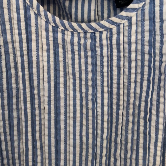 Blue Tommy Hilfigure seersucker dress - size 3 - Picture 3 of 5